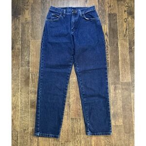 Wranglers Blues Jeans Women's Size 8 X 32 Relaxed Fit Blue Tapered High Rise